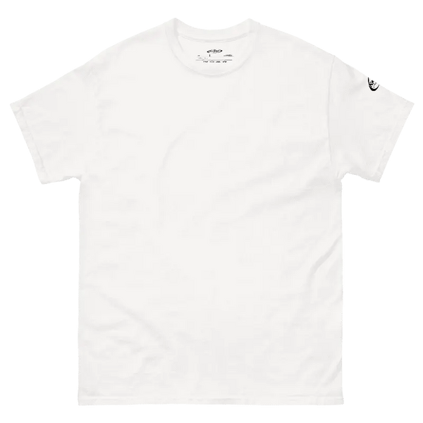 T-shirt NTIFstreetwear argent en blanc, 100% coton, style urbain moderne, idéal pour les tenues décontractées.