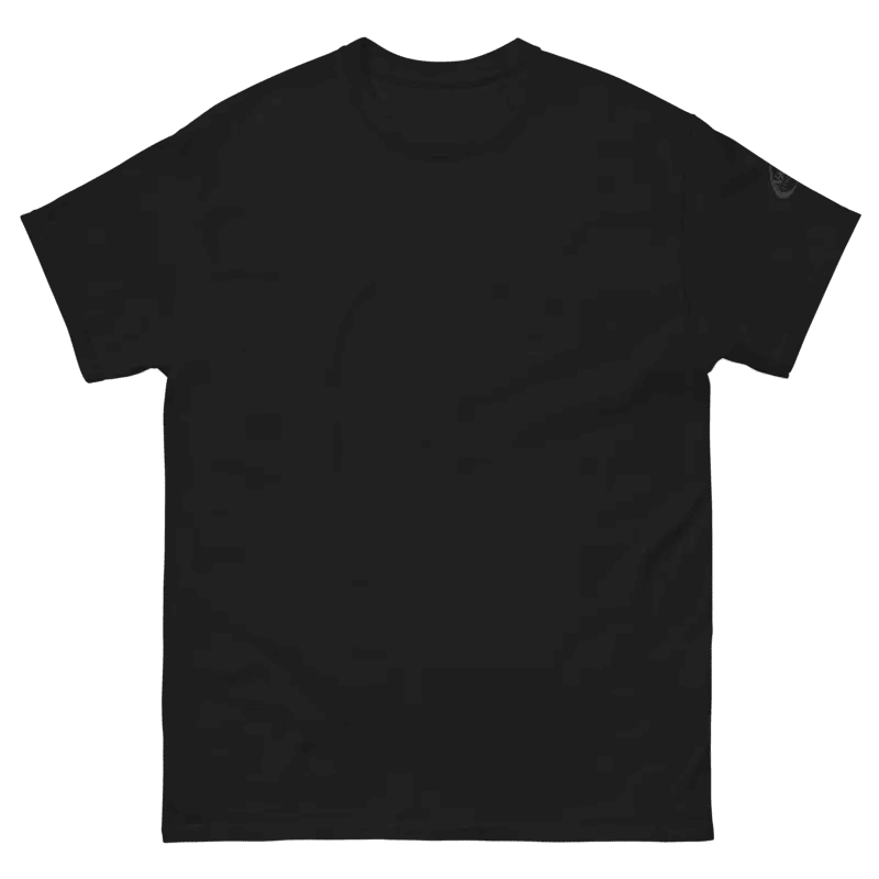 T-shirt streetwear NTIF in black, 100% cotton, featuring a sleek contemporary design for a stylish look.